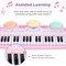 Best Choice Products 37-Key Kids Electronic Piano Keyboard w/ Multiple Sounds, Lights Microphone, Stool